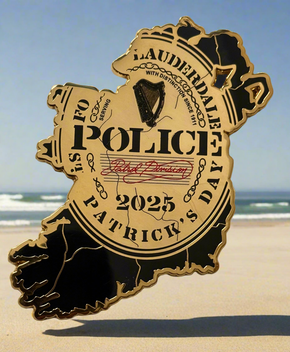 Fort Lauderdale Police 2025 St Patricks Day Challenge Coin
