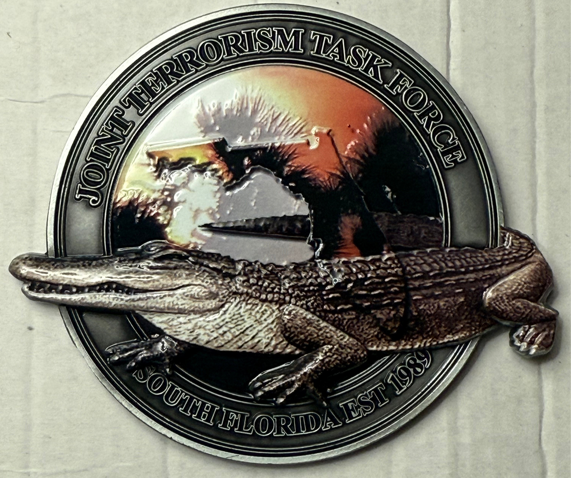 FBI Miami Joint Terrorism Task Force Challenge Coin