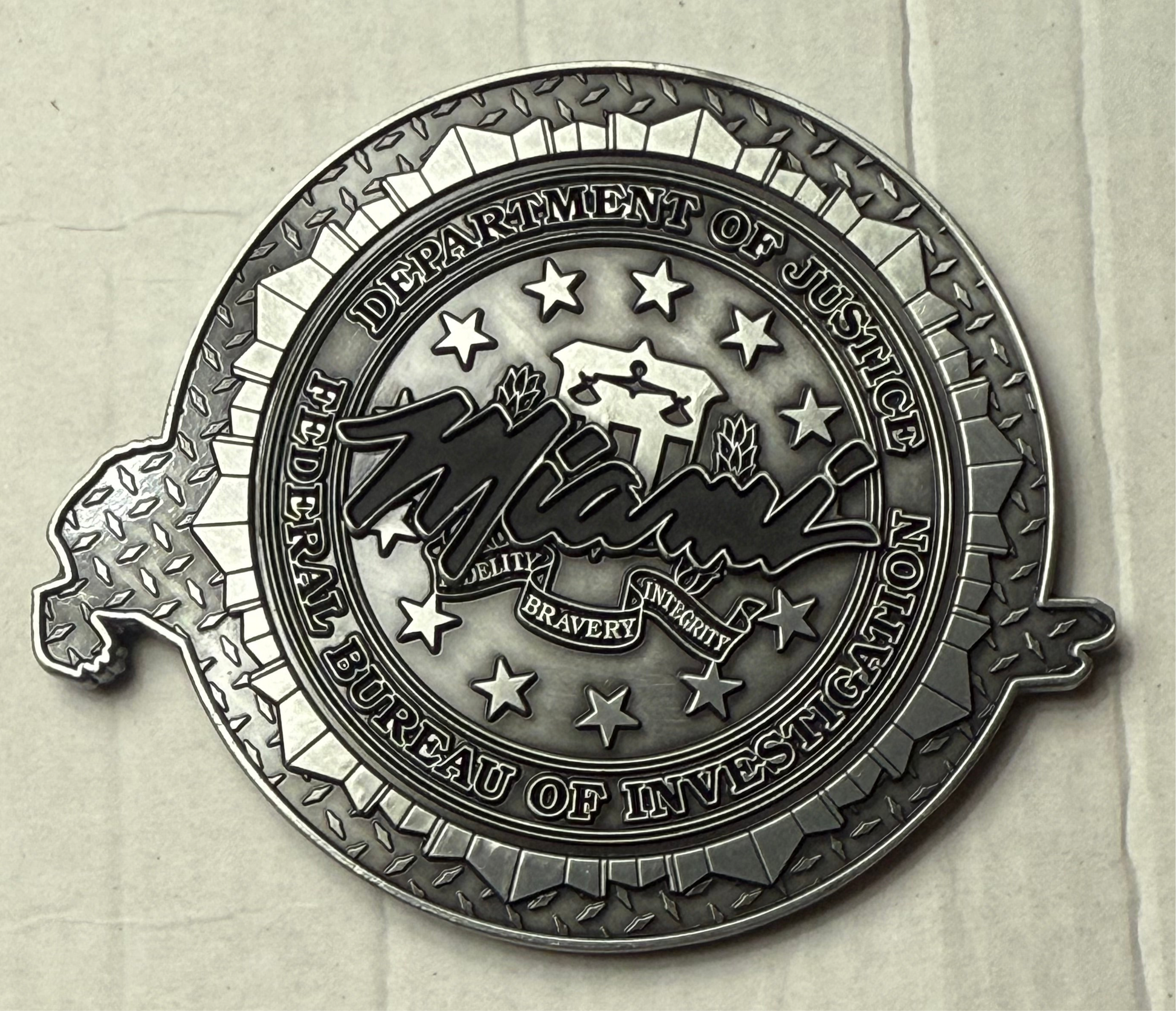 FBI Miami Joint Terrorism Task Force Challenge Coin