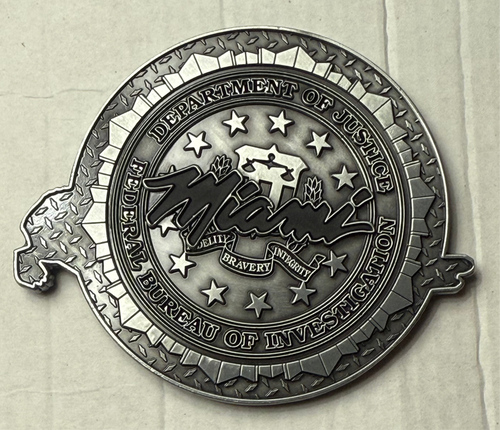 FBI Miami Joint Terrorism Task Force Challenge Coin